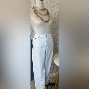 Banana Republic Corduroy White Skinny Pants